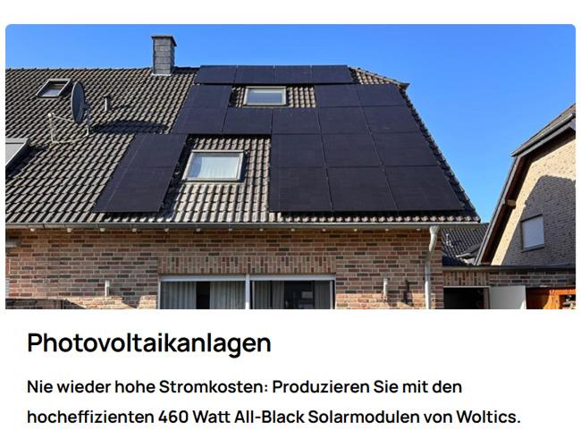 Photovoltaikanlagen für Nordrhein-Westfalen, Pulheim, Hürth, Köln, Leverkusen, Bergisch Gladbach, Aachen, Stolberg, Eschweiler, Düren, Bonn, Sankt Augustin, Troisdorf, Euskirchen, Siegen, Hagen, Witten, Lüdenscheid, Iserlohn, Menden (Sauerland), Hamm, Ahlen, Unna, Lippstadt, Arnsberg oder Wesel, Dinslaken, Duisburg, Moers, Krefeld, Willich, Münster, Rheine, Ibbenbüren, Bergheim, Kerpen (Kolpingstadt), Frechen