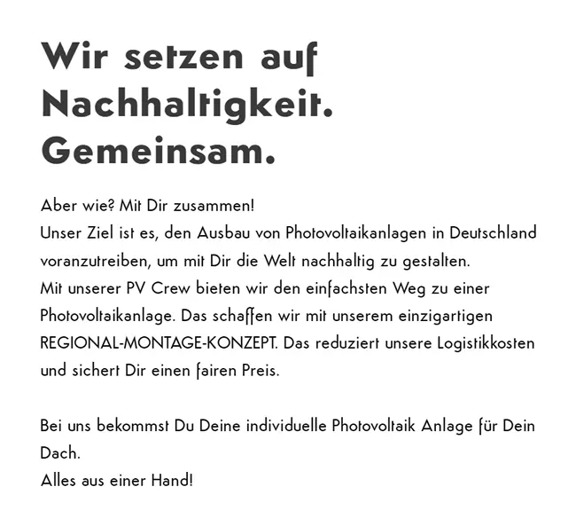 Photovoltaikanlagen 